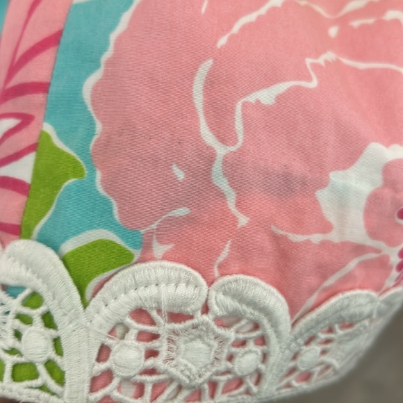 Lilly Pulitzer Floral Dress Lined White Label Women’s Size 12 REHAB or PROJECT - Picture 10 of 11